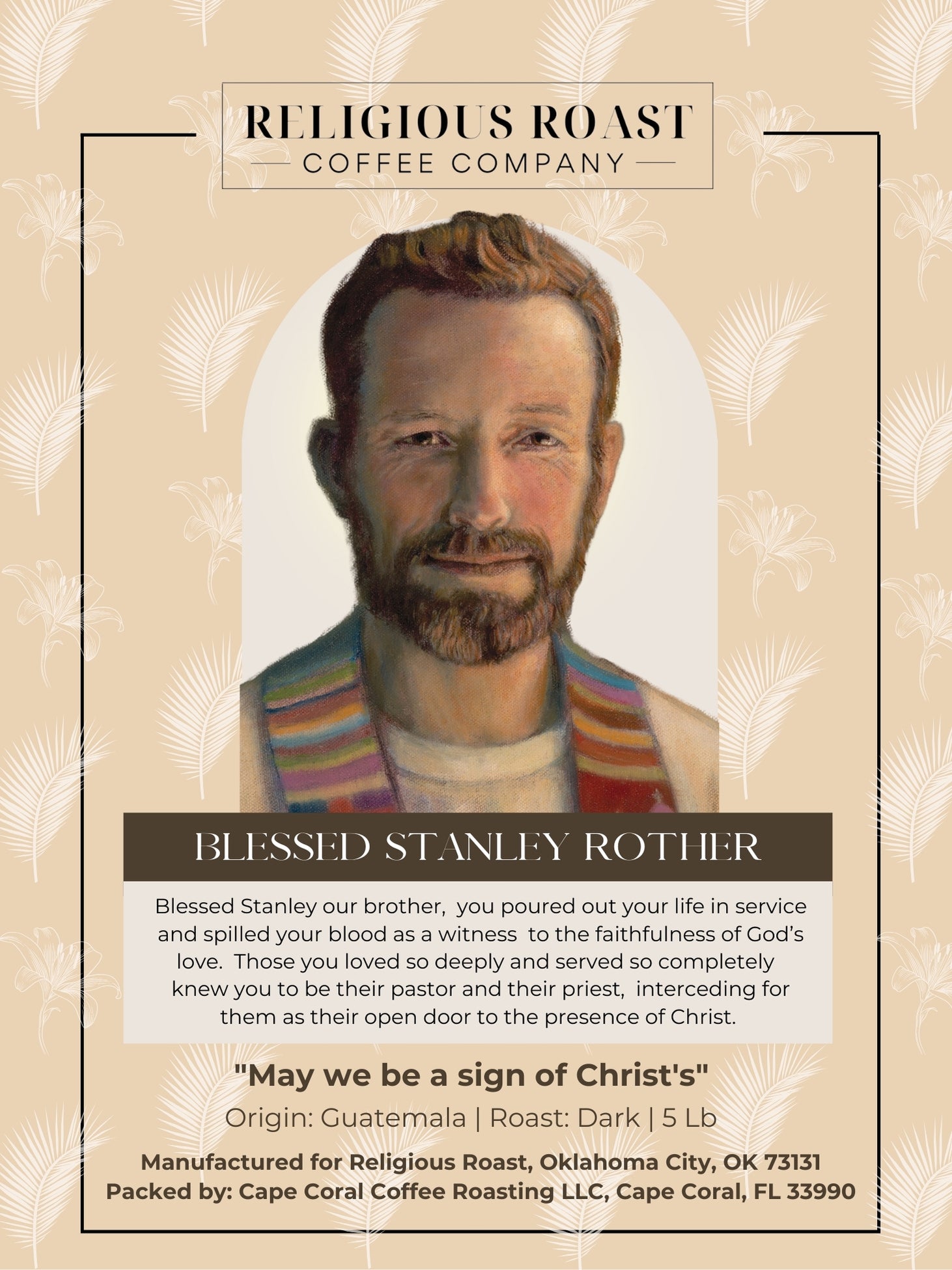 Guatemala Coffee - Blessed Stanley Rother – Religious Roast Coffee